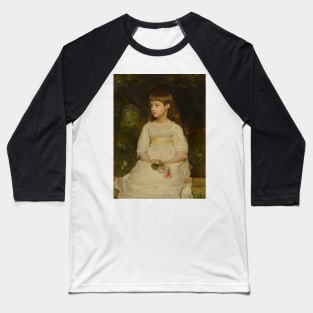 Portrait of Miss Scott, daughter of the Late Thomas Alexander Scott of Philadelphia by John Everett Millais Baseball T-Shirt